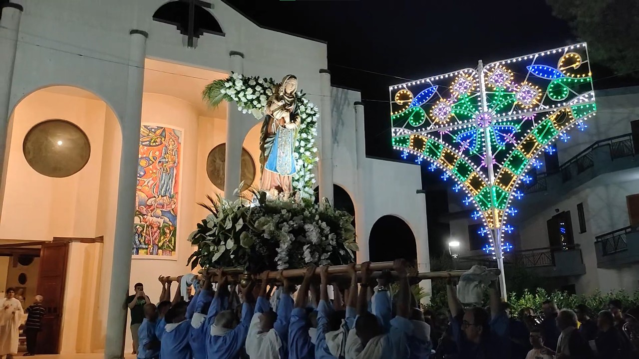 Marcia mosè rientro processione Madonna di Costantinopoli Baronissi 2024