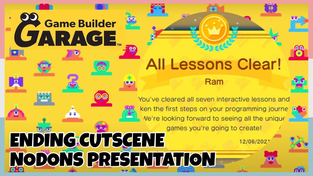 Cute Little Presentation From All The Nodons In Game Builder Garage | Ending Cutscene