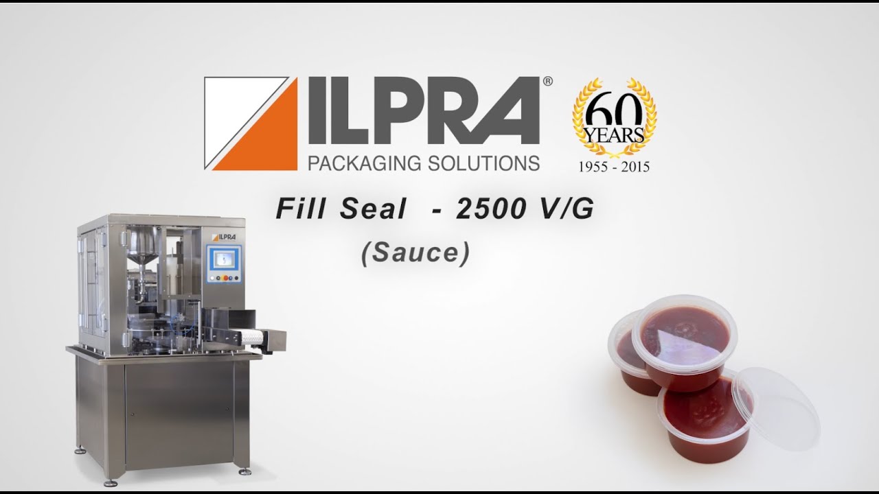 Ilpra filling and sealing machine - FS 2500 VG - Sauce packaging