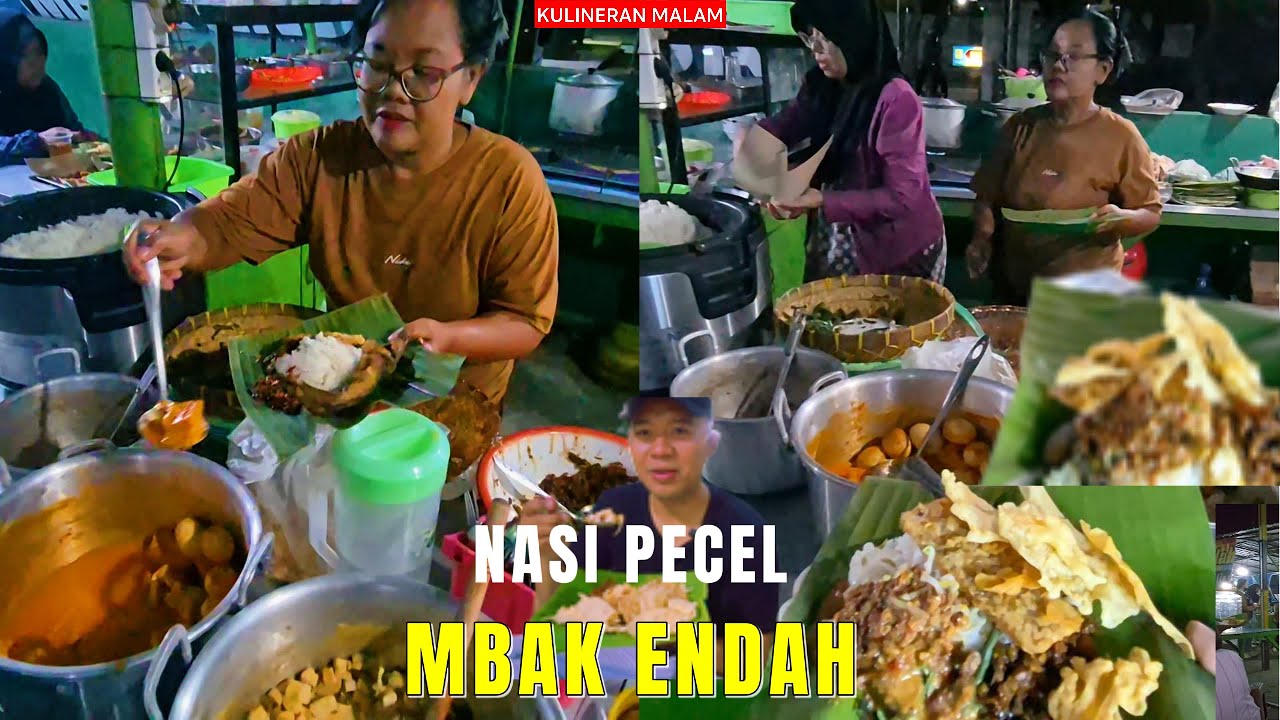 MAKAN NASI PECEL DI WARUNG MBAK ENDAH MADIUN 