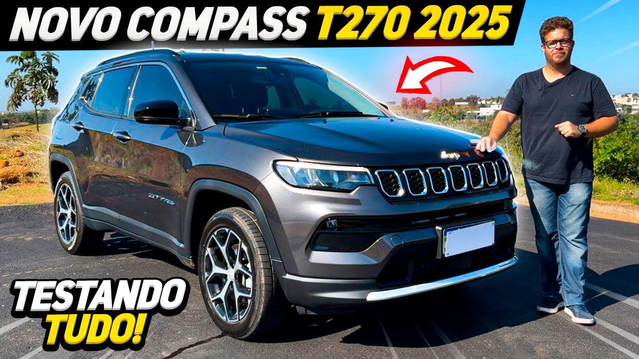 TESTE DE RODAGEM NOVO JEEP COMPASS 2025!