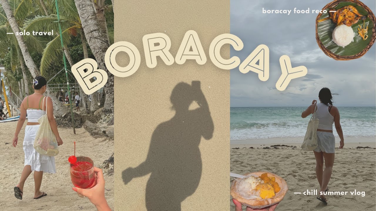 island girl diaries 🌴 boracay summer vlog, solo trip and what i ate 🍉✨
