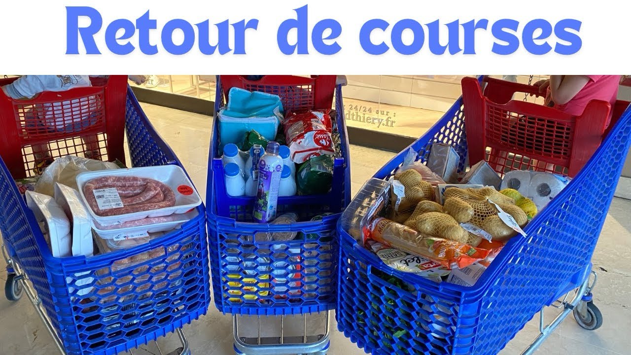 Gros Retour de courses pour le mois de juillet
