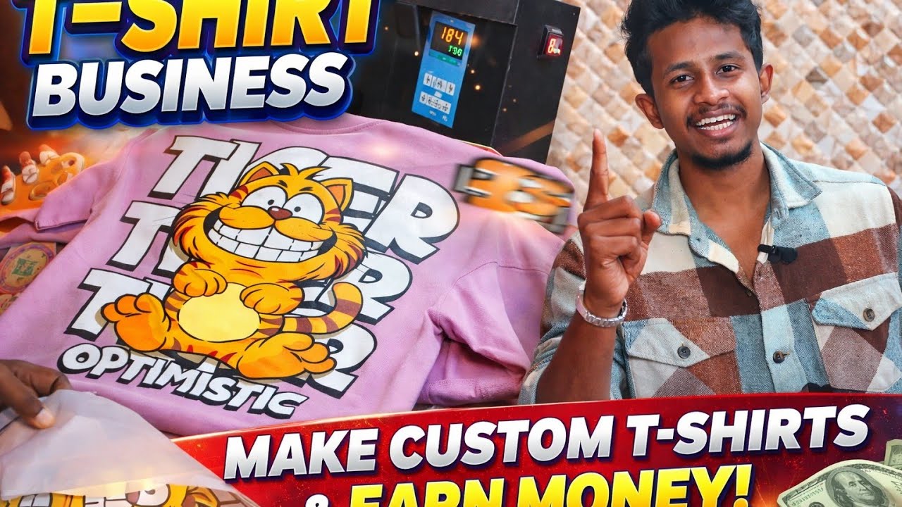 DTF Printing Tutorial || কীভাবে নিজের ডিজাইন তৈরি করবেন 😁 Create a new tshirt Business 