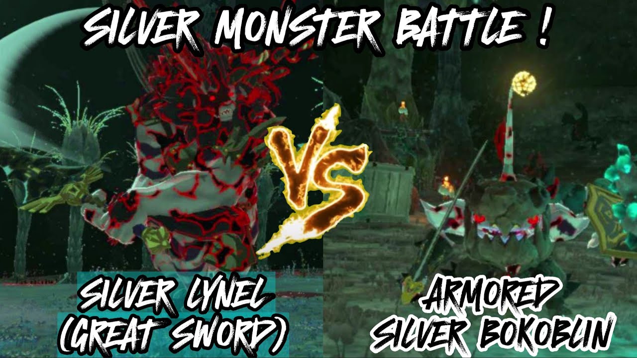 SILVER LYNEL VS ARMORED SILVER BOKOBLIN ! EPIC BATTLE ! (The Legend of Zelda: Tears of the Kingdom)