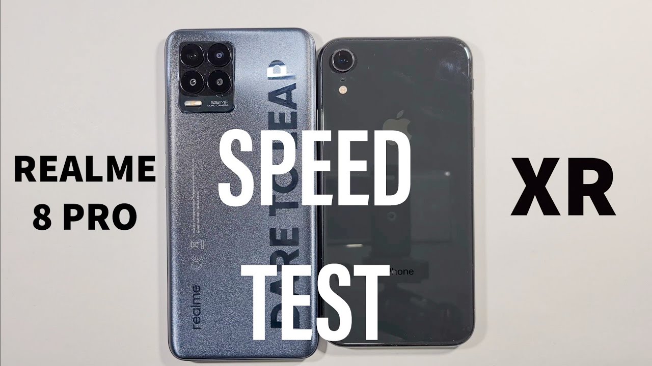 Realme 8 Pro vs Iphone XR Speed Test