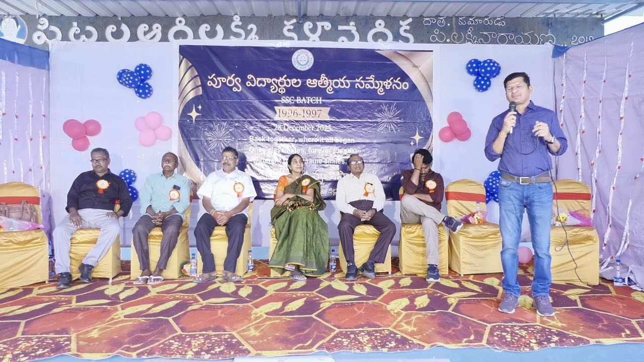 Get togather party of SSC 1997 Batch At ZPHS Kusumanchi