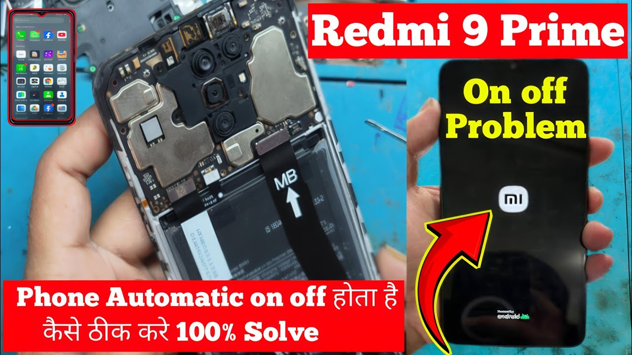 Redmi 9 prime on off problem 2025 / Phone Automatic on off problem solution 2025 / #phonerepair