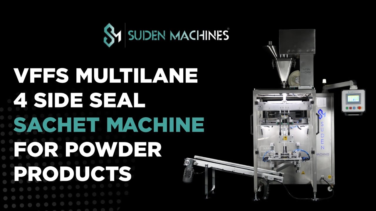 VFFS Multilane 4 Side Seal Sachet Machine For Powder Products