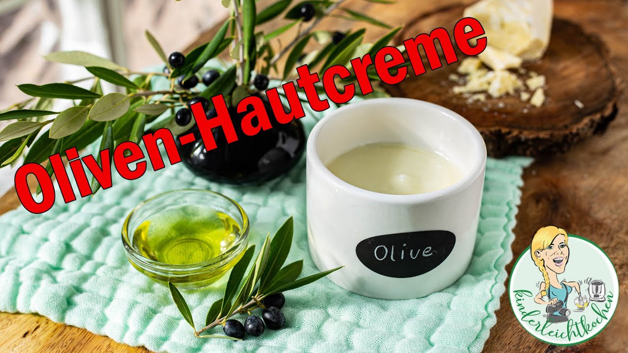 Vegane Oliven-Hautcreme mit dem Thermomix