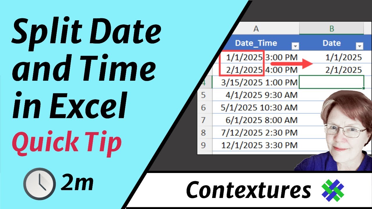 How to Separate Date and Time in Excel