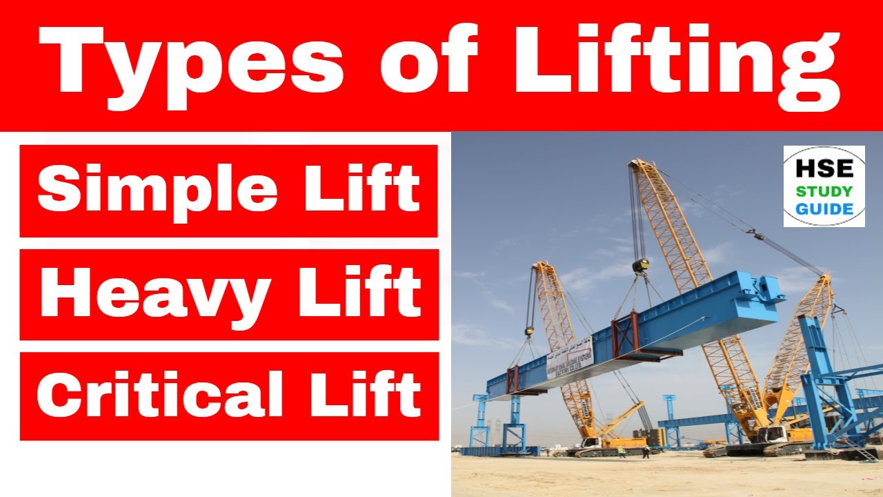 Types of lifting in ADNOC | Simple Lift / Heavy Lift / Critical Lift in hindi | HSE STUDY GUIDE