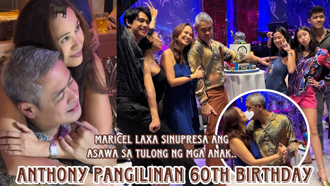 Anthony Pangilinan 60th Birthday sinurpresa ng asawa Maricel Laxa at mga anak Donny