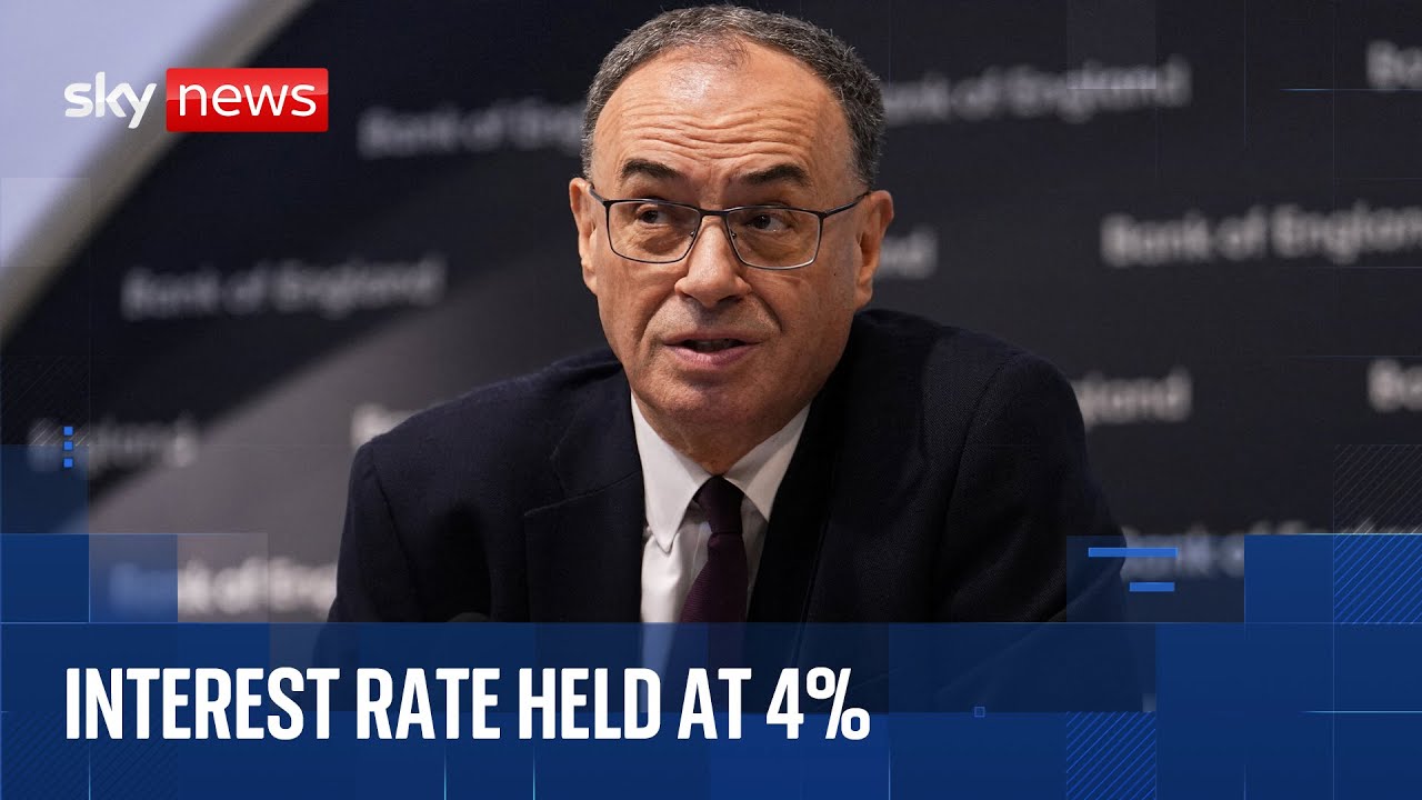 Bank Of England news conference following interest rate decision