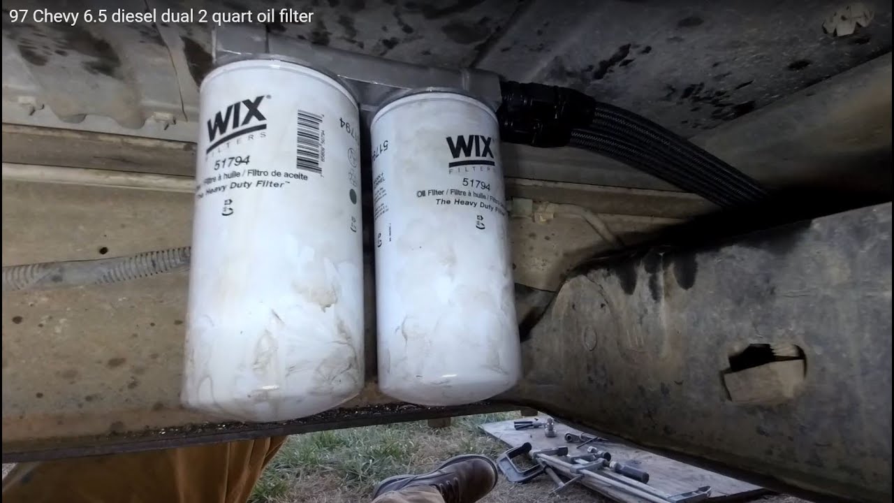 97 Chevy 6.5 diesel dual 2 quart oil filter