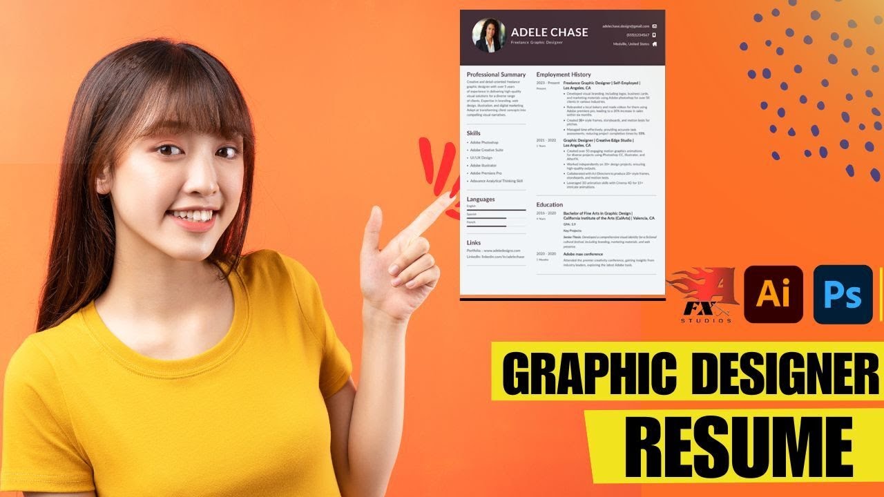 🚀 How to create a Graphic designer CV/Resume | Download resume template for free #resume #cv 🔥