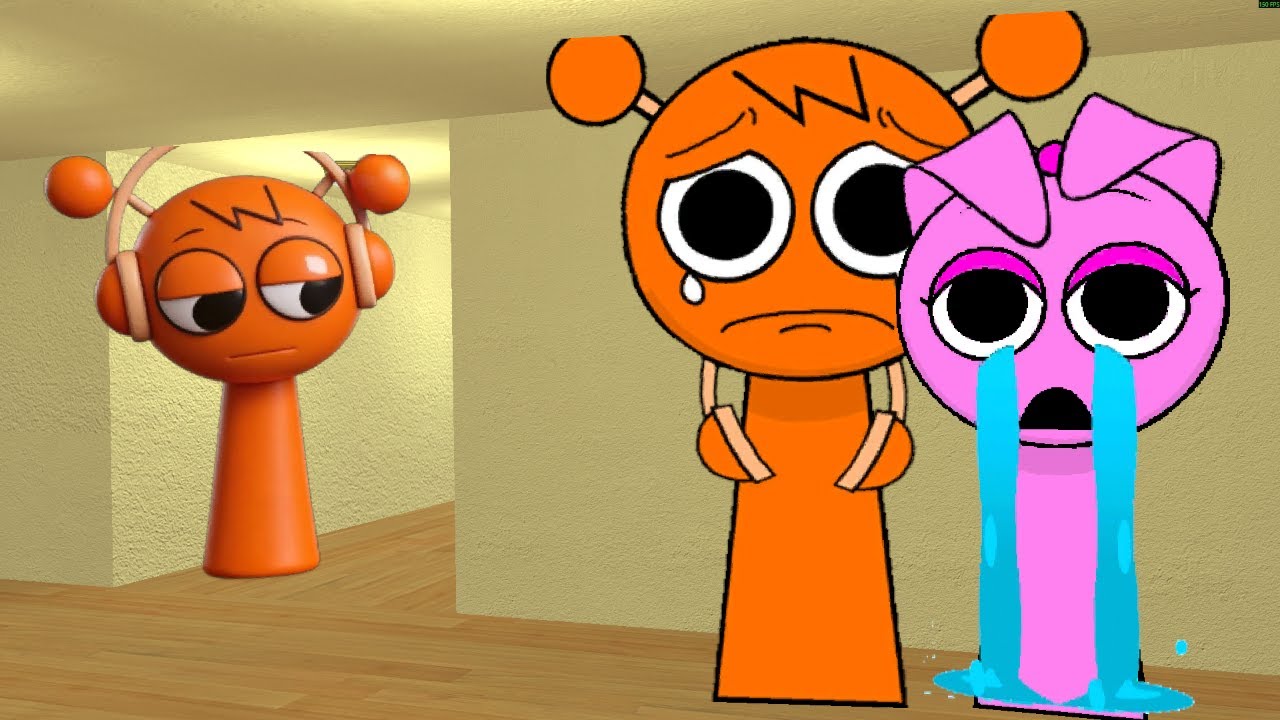 Original Sprunki Oren and Pinki are Scared Of 4K SPRUNKI Oren