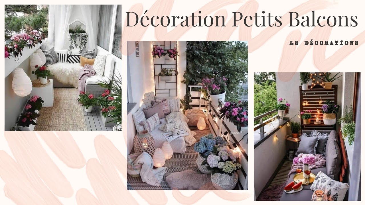 Id&eacute;es de d&eacute;corations des petits  balcons 🌸balcony🌸