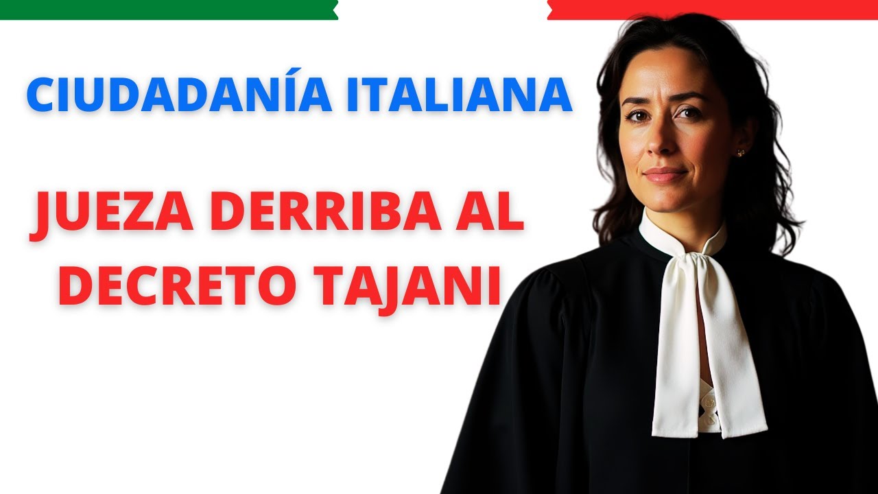 DECRETO TAJANI DERRIBADO: Sentencia a favor de bisnietos y tataranietos.