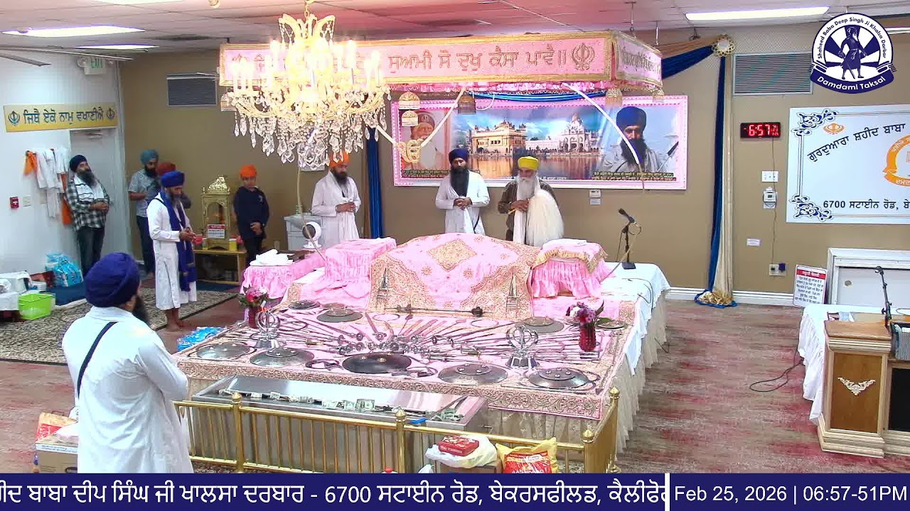 Live Evening Diwan (2/25/26) - Gurdwara Shaheed Baba Deep Singh Ji Khalsa Darbar