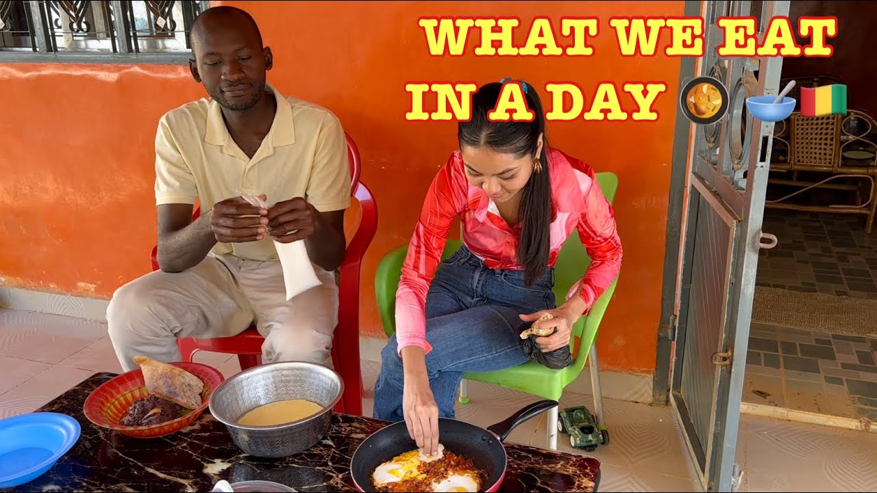 WHAT WE EAT IN A DAY WHILE IN NZEREKORE 🇬🇳🇲🇾