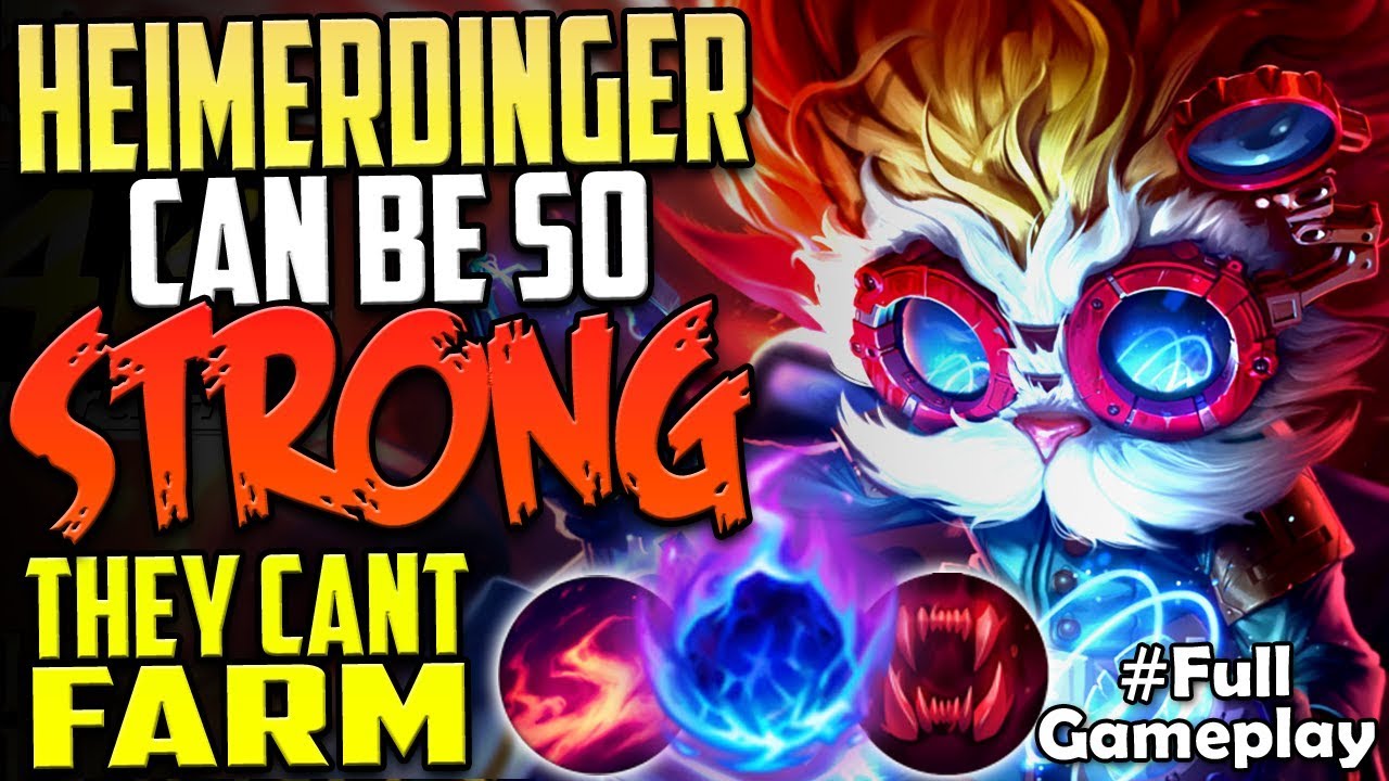 HEIMERDINGER CAN BE SO STRONG | THEY CANT FARM | Heimerdinger vs Teemo TOP Lane SEASON 8 Gameplay