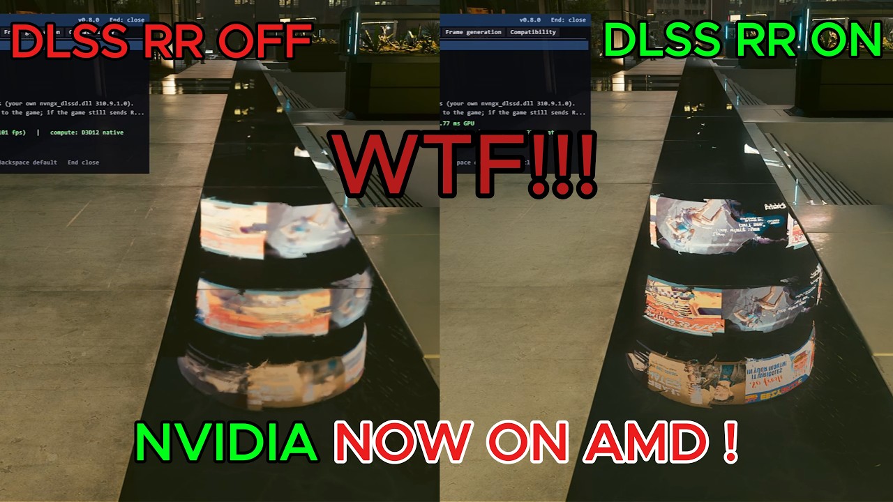 DLSS RAY RECONSTRUCTION 4.5 WORKING ON AMD NOW |  CYBERPUNK | TEST | AMD NR MOD | 1440P | RX 9070XT