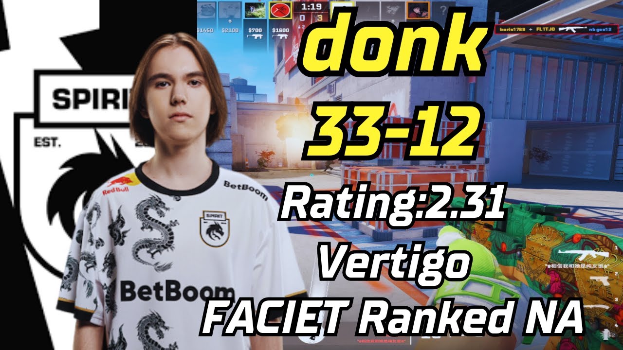 donk (33-12) NEW Vertigo POV | FACEIT Ranked NA | May 26, 2024 | #cs2 #demo
