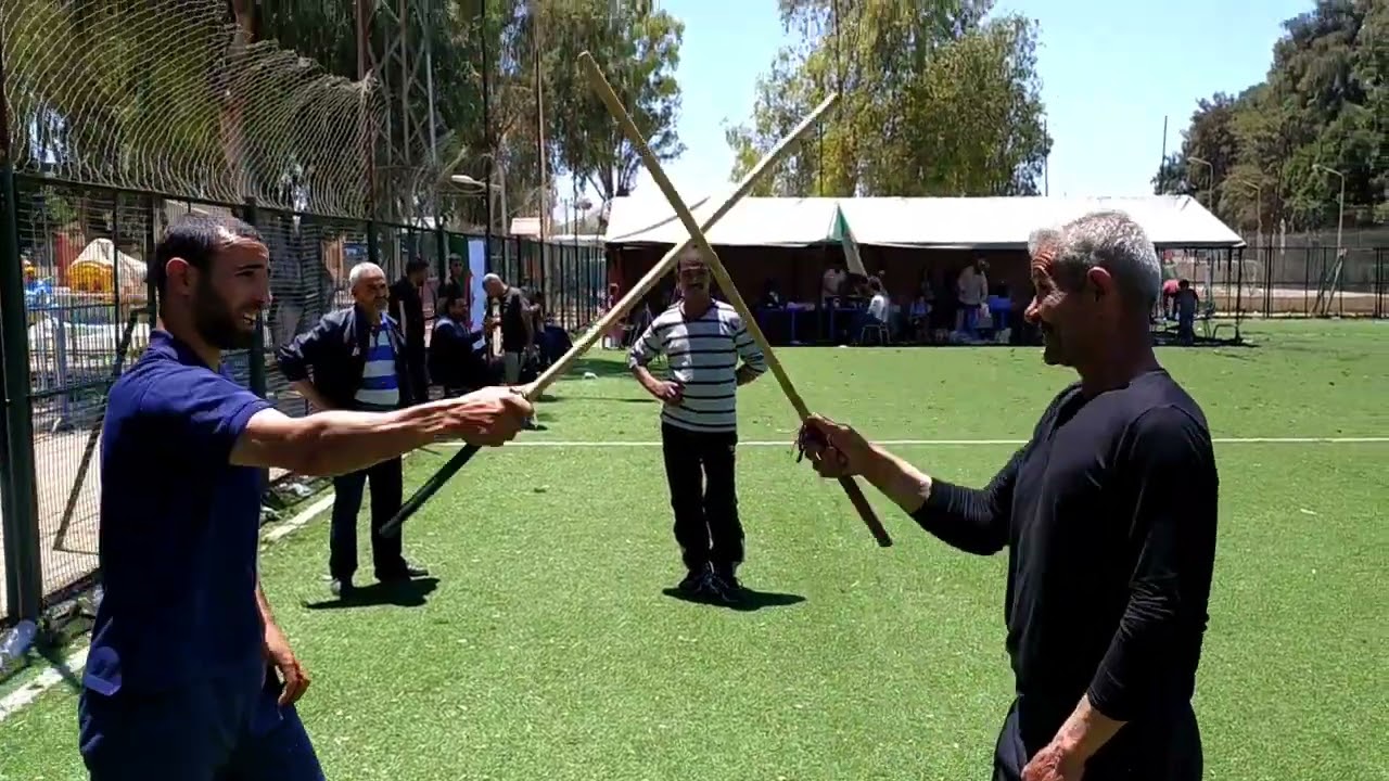 العصا التقليدية القتالية مع الشيخ عبدالقادر الخرفي حصة تدريبية Algérien Traditionnelle Combat Stick