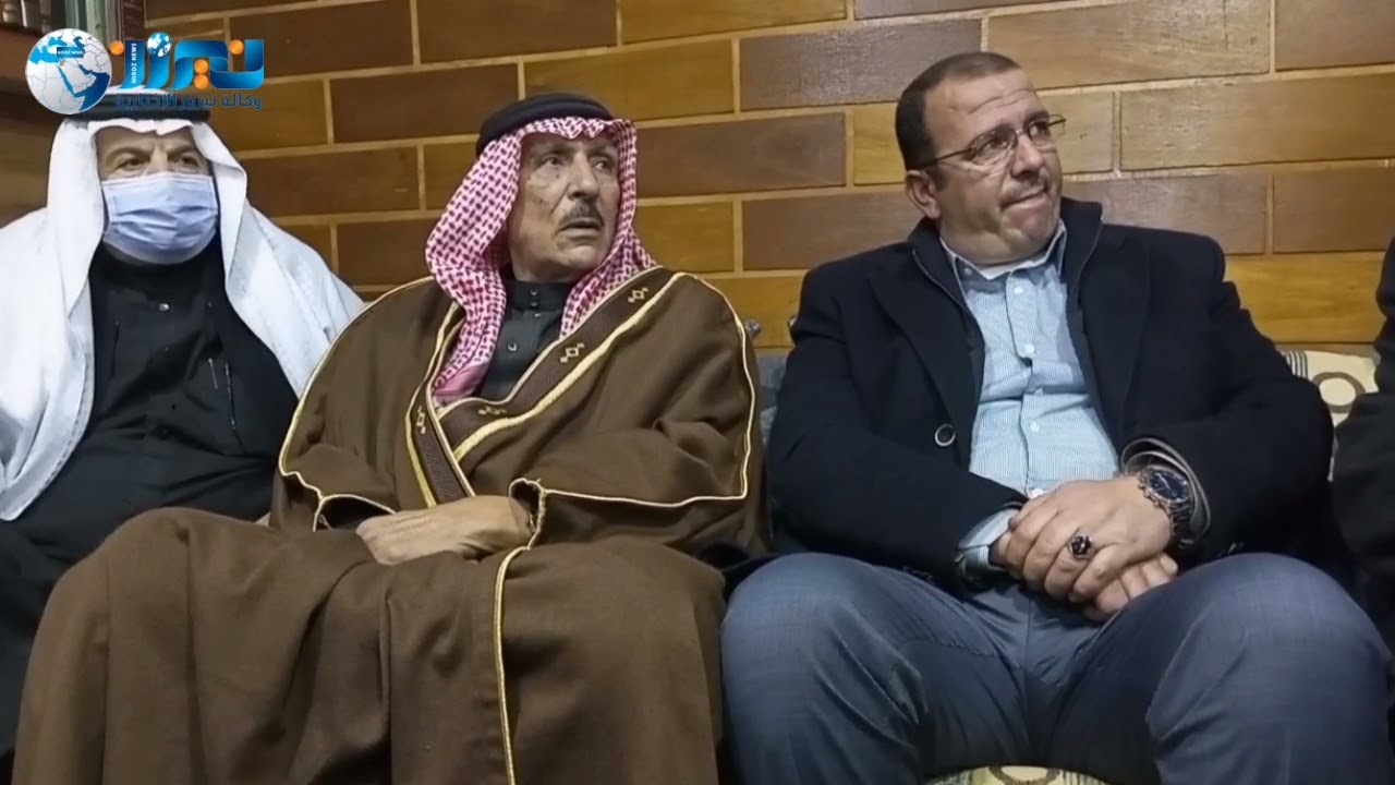 جاهة عشائرية لديوان الشيخ ذياب الفيحان ابو غانم  بمقتل حسين  الناخم  سوري الجنسية في العاصمة عمان