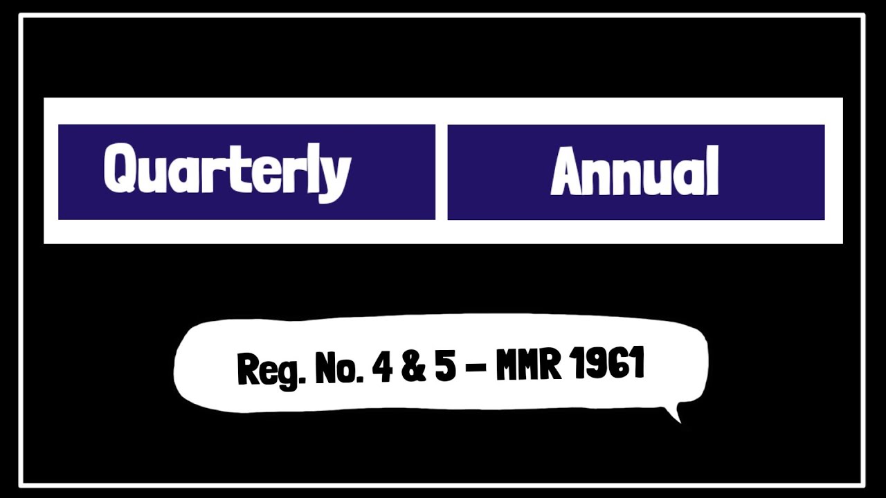 Explained Easily! Quarterly & Annual Returns | DGMS Exam | Suranga Oli