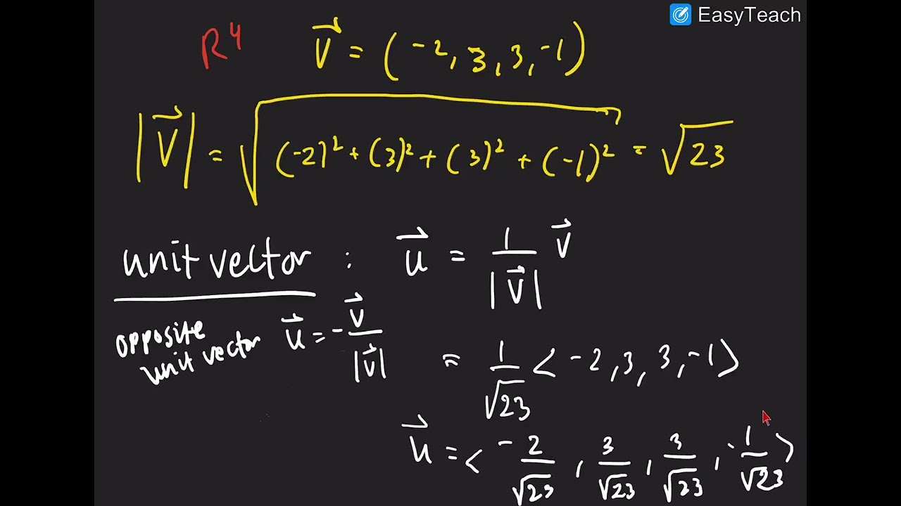 Norm, Dot Product and Distance in Rn. Magnitude of a Vector and Unit Vectors