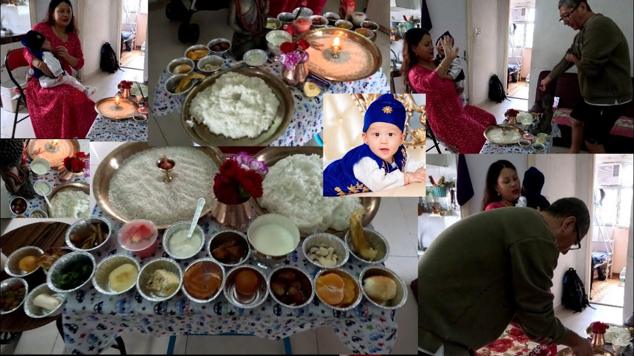 नेपाली परम्परा,भात खुलाई, weaning day, अन्न प्रसन