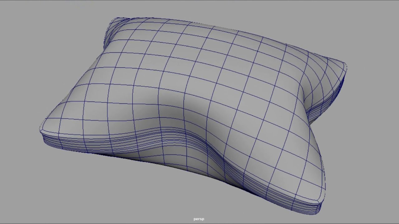 How to model a 3D Pillow in Maya 2020