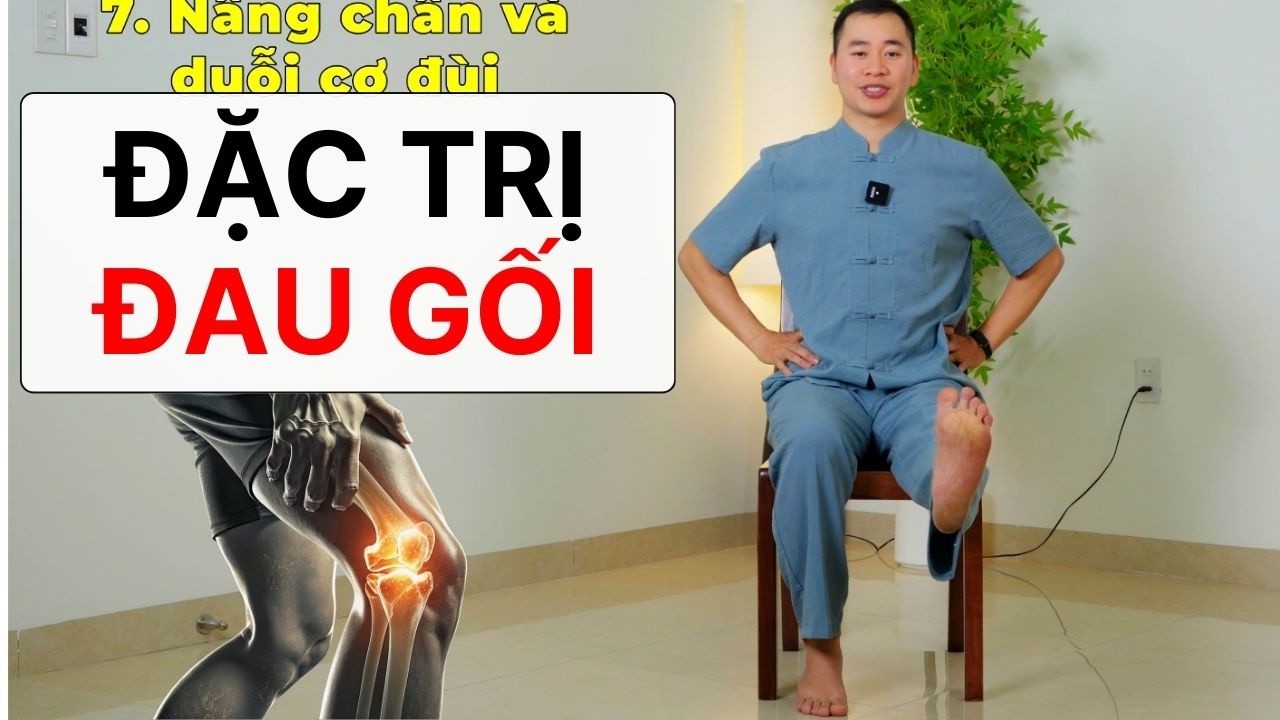 10 Phút Bài Tập Chữa Đau Gối Tại Nhà (Mọi Trình Độ) | Hải Ninh Yoga