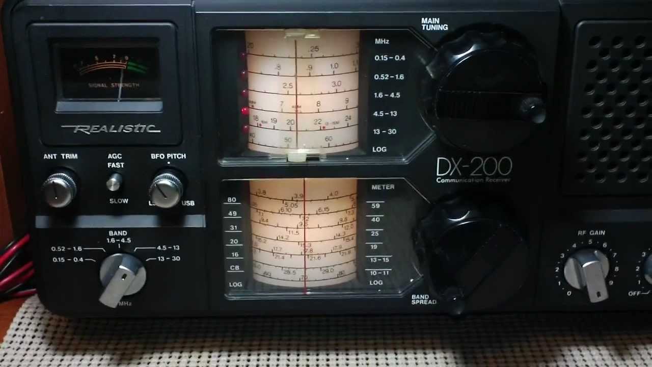 Realistic DX-200 Shortwave Receiver Just Aquired SWL Radio Shack