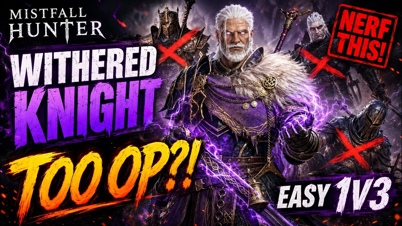 Mistfall Hunter Withered Knight Is INSANELY BROKEN! Easy 1v3 Clutch 🤯