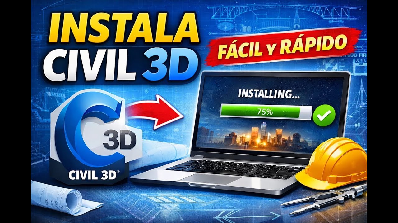 Cómo Instalar AutoCAD Civil 3D 2026 Correctamente (Funciona 100%)
