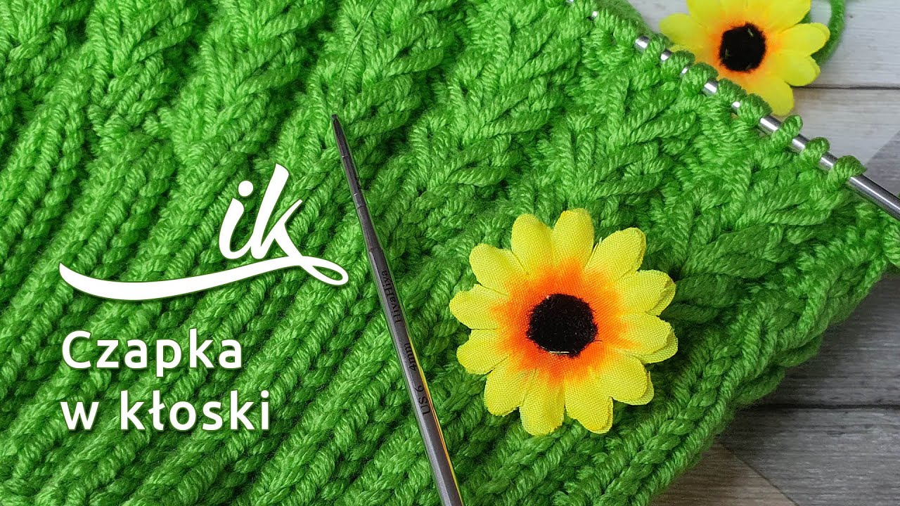 Czapka w kłoski