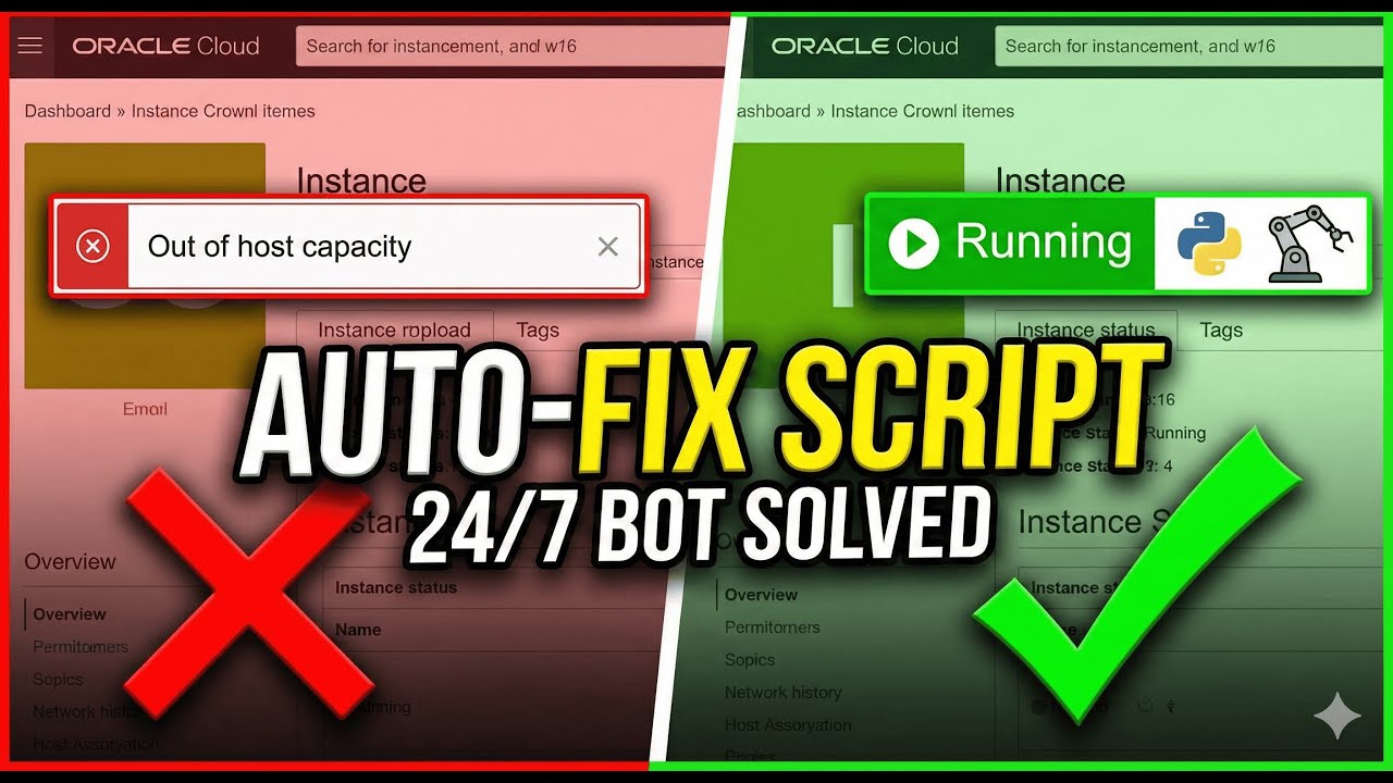 Fix Oracle Cloud Out of Capacity Error: Auto-Create Free VPS Script