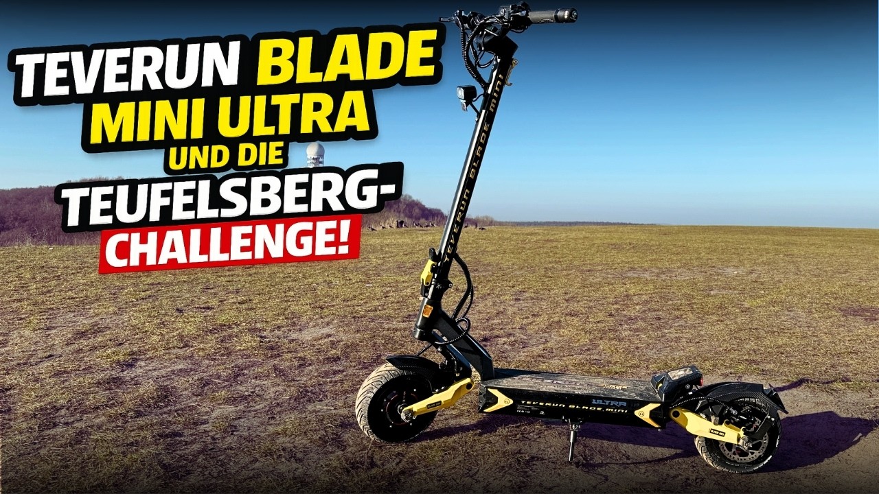 TEVERUN Blade Mini Ultra 🚀 Teufelsberg Challenge! So stark ist der E-Scooter wirklich ⚡🛴 #escooter