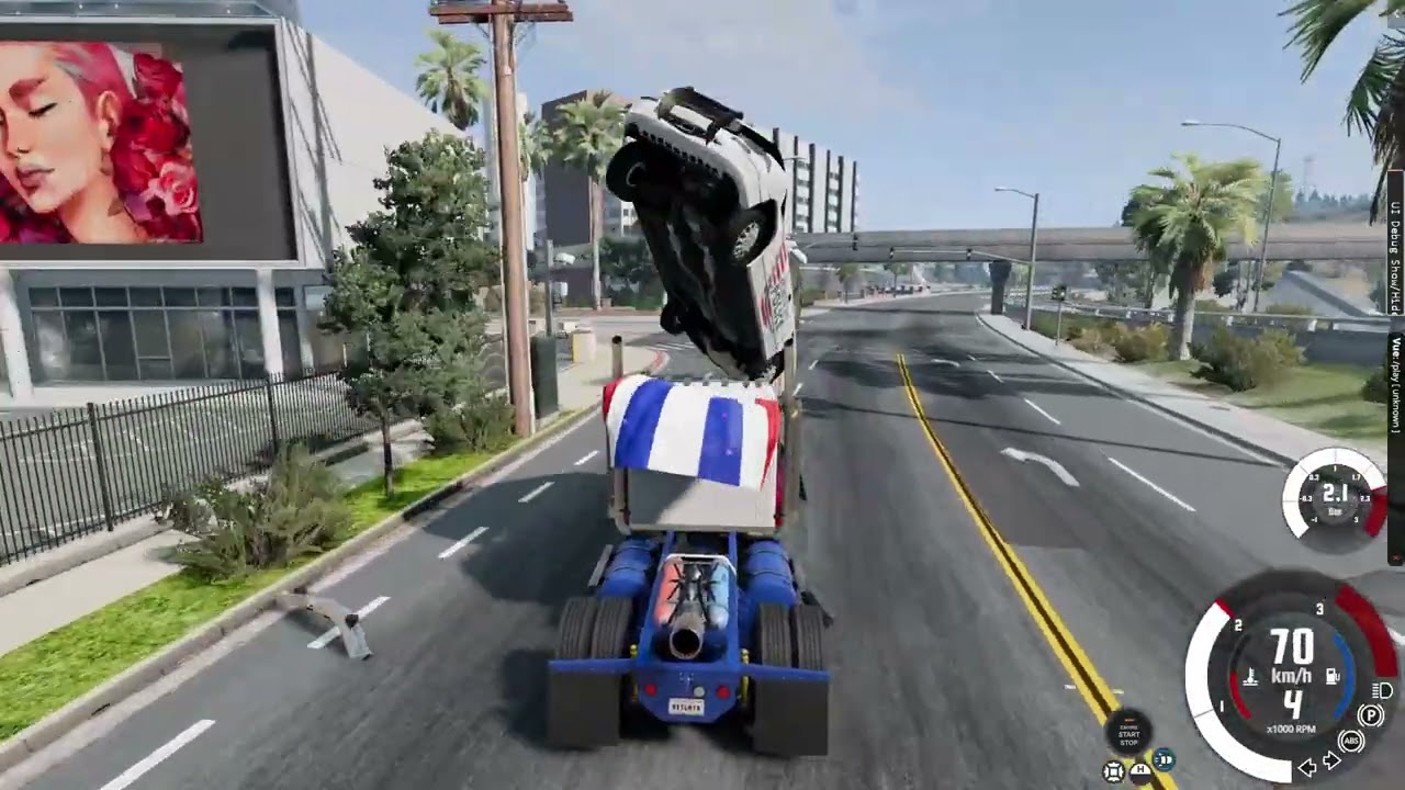Ramming Police with my Rocket Truck