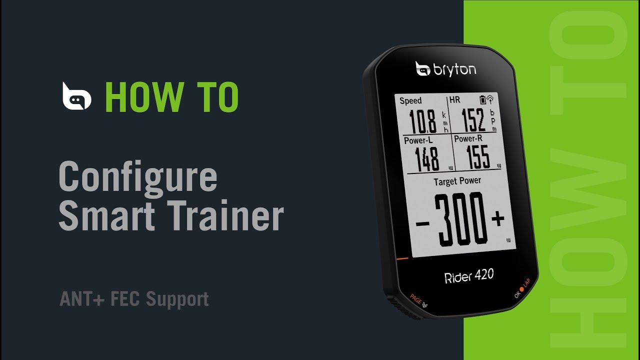 Bryton Rider 420 | Smart Trainer Configuration