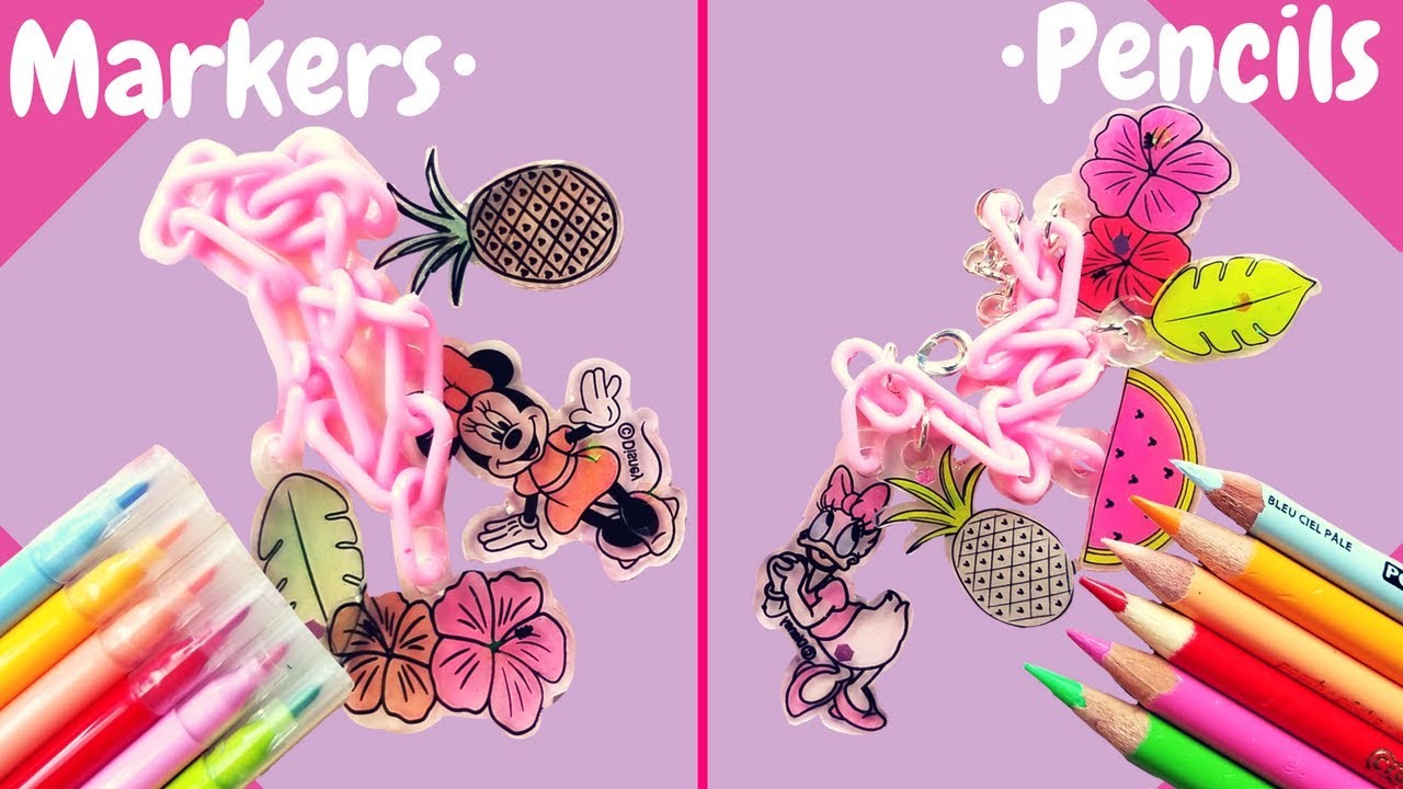Pt 1. Coloring Shrink Plastic with Marker & Colored Pencil