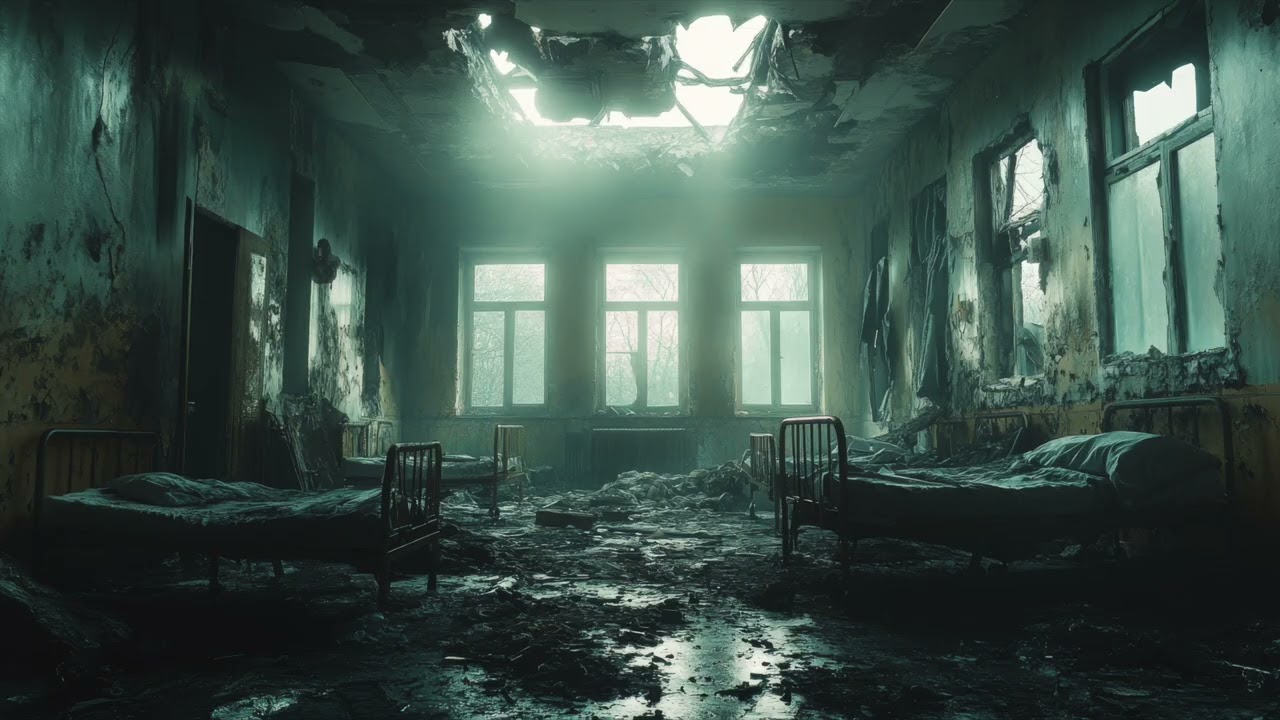Haunted Insane Asylum Soundscape - Creepy Psychiatric Hospital Ambience for Halloween