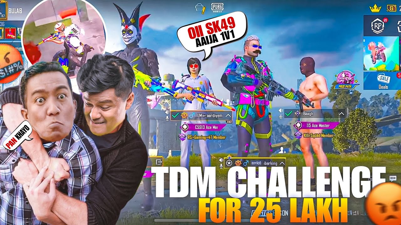 TIKTOKER LE PAN KHAYO 🤣🔥 || NEPALS MOST TOXIC TDM PLAYER VS SK49 🤬