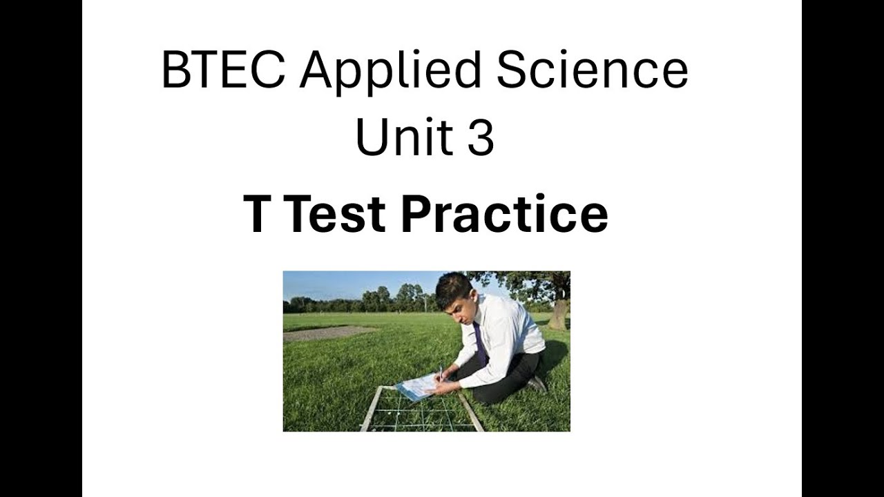 Прикладная наука BTEC, Модуль 3: Практика тестирования T