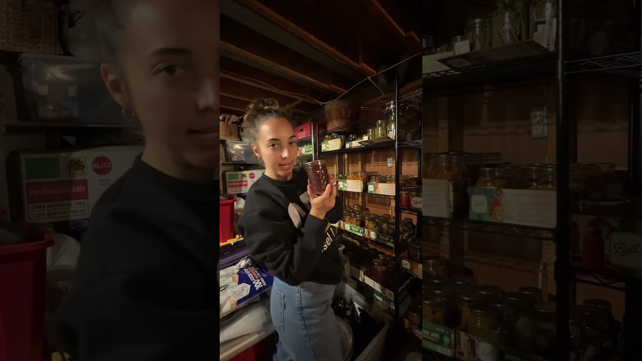 Come grocery shopping with me &hellip;. In my basement 🛒.#homestead #canning #groceryhaul