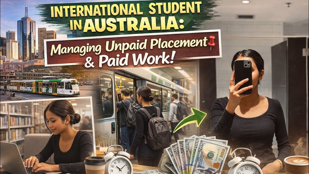 Welcome to my international student life in Australia 📚☕️💵🇦🇺 Unpaid social work placement #vlog 