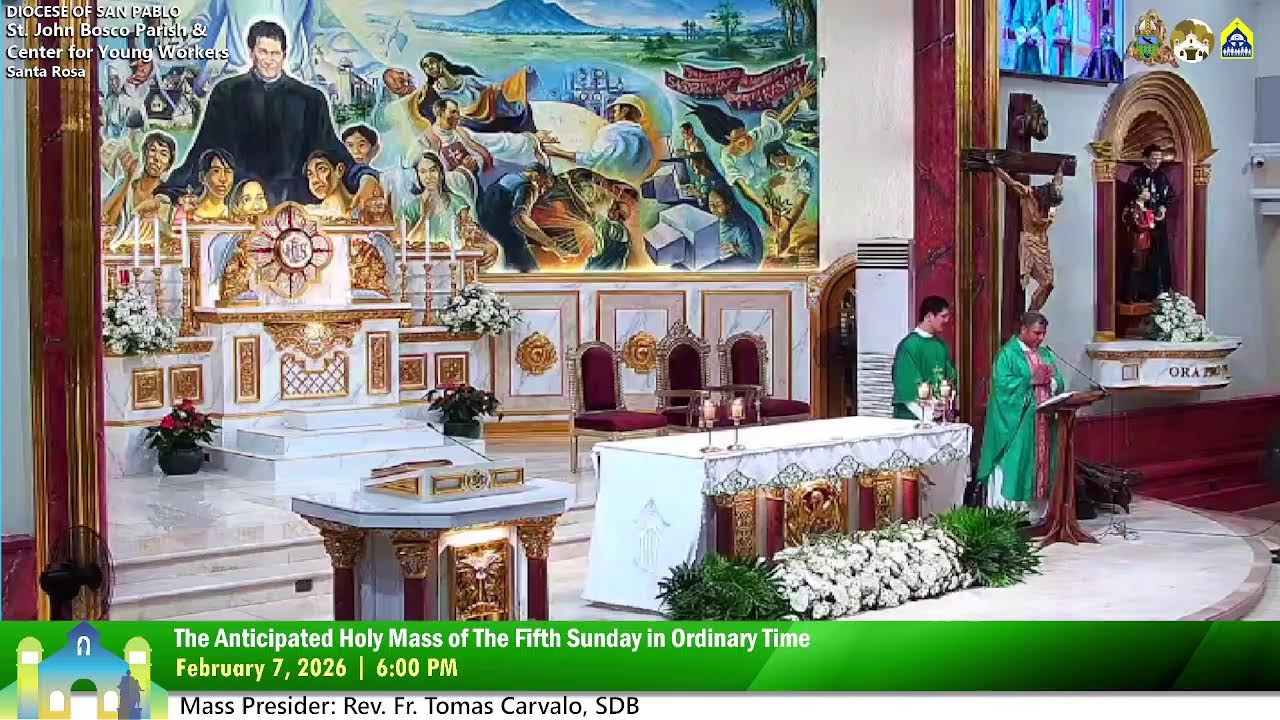 February 7 2026 6:00PM Anticipated Holy Mass for the 5th Sunday of Ordinary Time